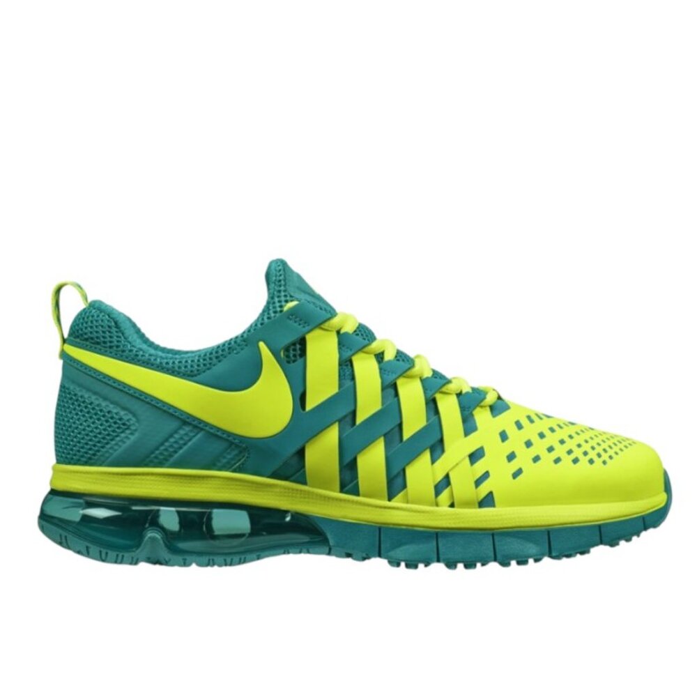 Nike Men's Neonā Green Fingertrap Max Amp Athletic Training Shoes Size 8